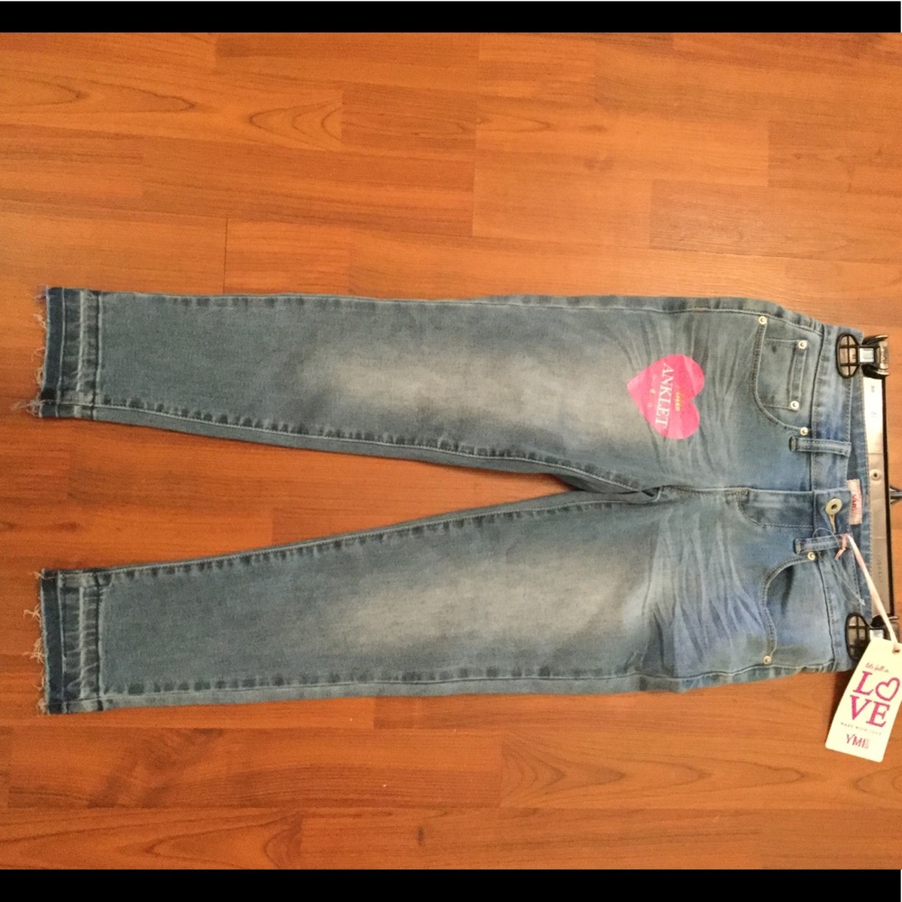 NWT YMI medium denim release hem anklet jean